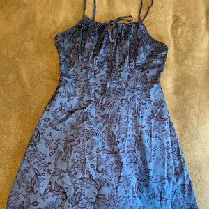 Dark Green and Black Paisley Sundress Size M